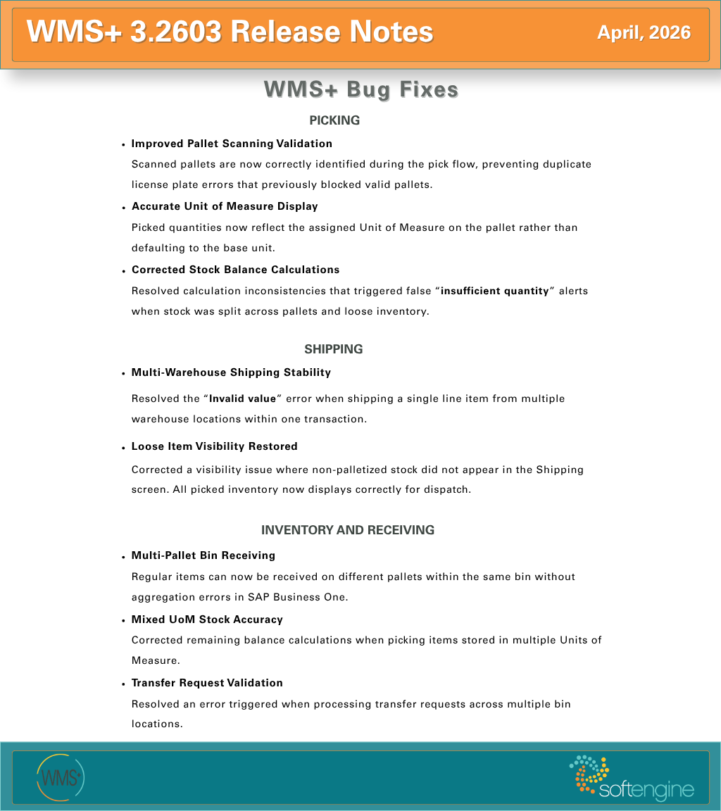 Wms WMS+ 3.2603: What’s New in WMS+ - Softengine e-Learning